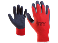 Latex-fused PE tricot gloves 122130 (9) Topgrip-r