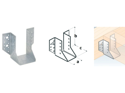 Plate heel for beam open WB5 41х110х75mm