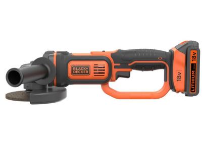 Ъглошлайф акумулаторен с батерия и зарядно Black & decker BCG720M1