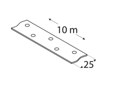 Perforated tape TM1 25х1.5mm (10m roll)