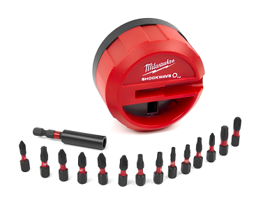 Magnetic holder set with impact tips 15 pieces Milwaukee