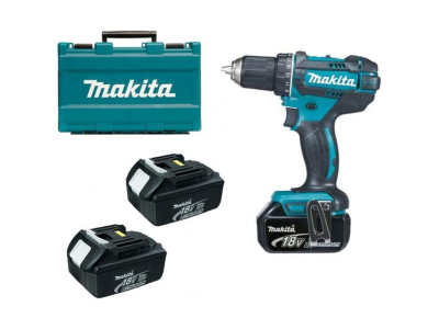 Makita DDF482RFE3 LXT - Powerful cordless screwdriver with 3 batteries and charger