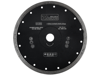 Диамантен диск за керамика 230x2,0х25,4/22,23mm  Segment height Richmann C4853