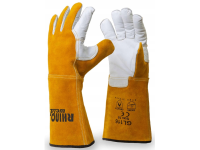 Заваръчни ръкавици от телешка кожа високо качество, р-р L Rhinoweld GL116-712-001-010
