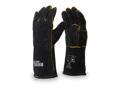 Заваръчни ръкавици от телешка кожа - черни, р-р Rhinoweld XL GL121-712-001-011